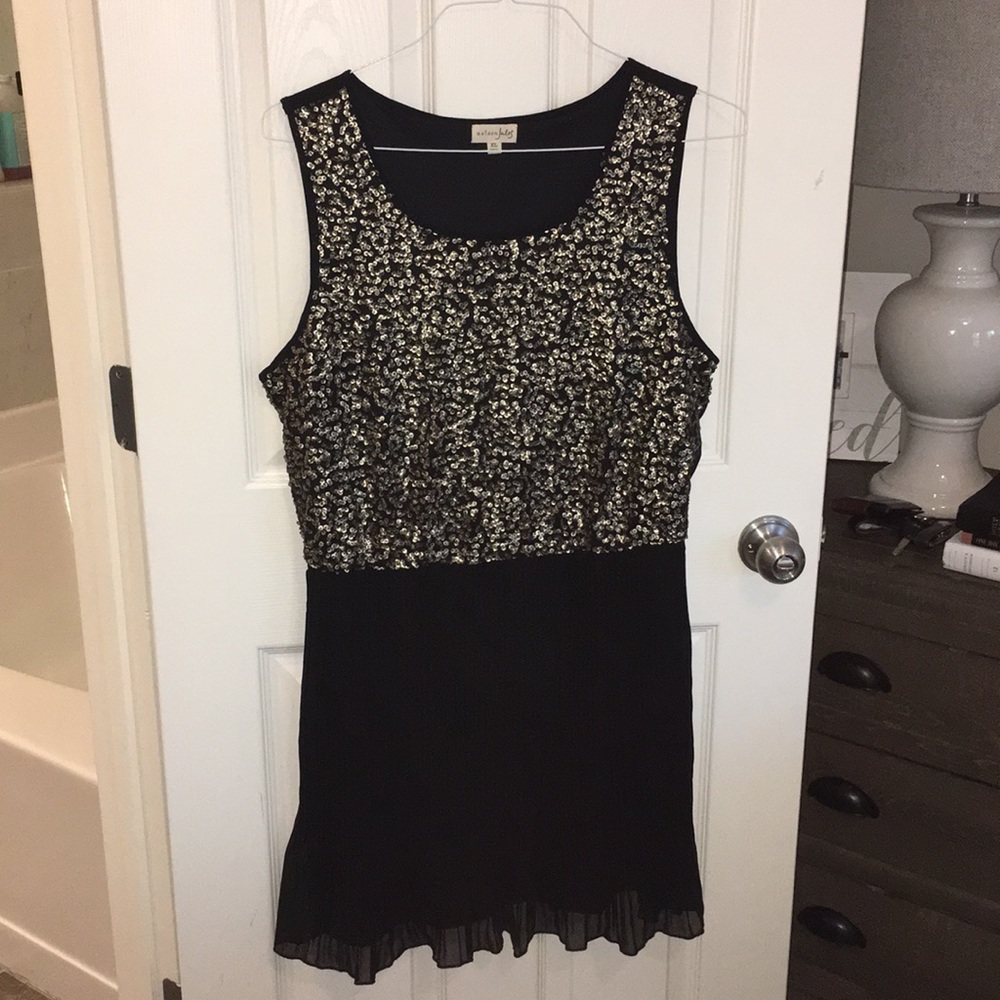 Madison Jules Gold Sequin Dress